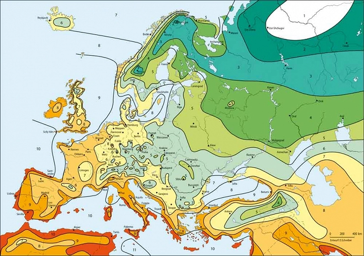 European Zone Map